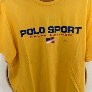 Polo by Ralph Lauren Gold Tee with Navy Logo